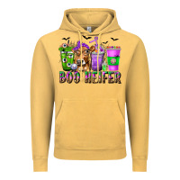 Vintage Mustard Boo Heifer Coffee Cups with Halloween Vintage Hoodie - texasbilliewilder