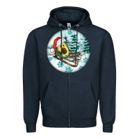 Navy Slide Avocado Zipper Hoodie - FaDigitalArtStudio