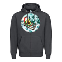 Smoke Slide Avocado Zipper Hoodie - FaDigitalArtStudio