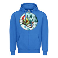 True Royal Slide Avocado Zipper Hoodie - FaDigitalArtStudio