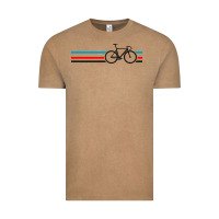 Vintage Coffee bike stripes Vintage Tee - artisFamous