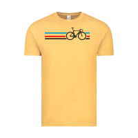 Vintage Mustard bike stripes Vintage Tee - artisFamous