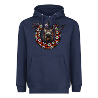 Navy halloween donkey Heavyweight Hoodie - SublimationCraftShop