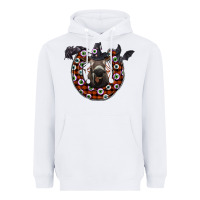 White halloween donkey Heavyweight Hoodie - SublimationCraftShop