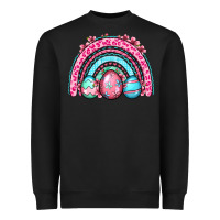 Black Easter eggs rainbow Heavyweight Sweatshirt - OliviaCreatesArt