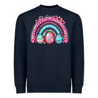 Navy Easter eggs rainbow Heavyweight Sweatshirt - OliviaCreatesArt
