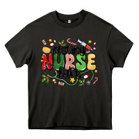 Asphalt resting nurse face Heavy Core Tee - MaliasSmallBusiness
