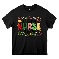 Black resting nurse face Heavy Core Tee - MaliasSmallBusiness