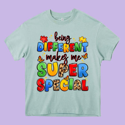 Being Different Makes Me Super Special Heavy Core Tee Designed By Jahusdesignshop