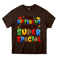 Chocolate Brown being different makes me super special Heavy Core Tee - JahusDesignShop