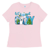 Bubblegum Pink Let's Get Cozy Ladies Tee - BundleAndBundleShop