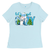 Baby Blue Let's Get Cozy Ladies Tee - BundleAndBundleShop