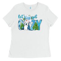 White Let's Get Cozy Ladies Tee - BundleAndBundleShop