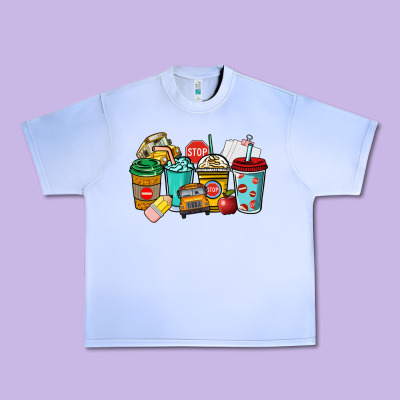 School Bus Driver Coffee Cups Urban Heavy Tee Designed By Nancycooperartshop