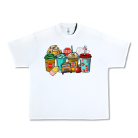 White school bus driver coffee cups Urban Heavy Tee - NancyCooperArtShop