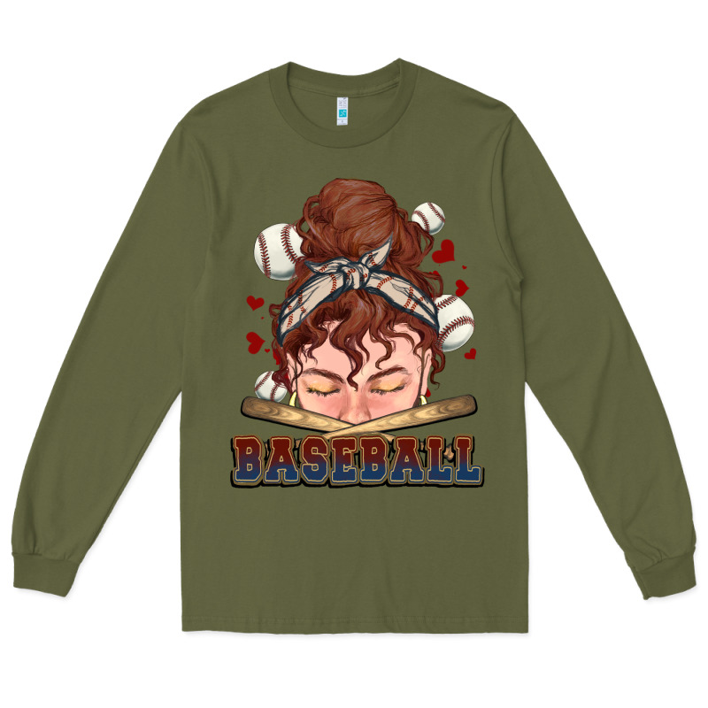 Messy Bun Baseball Long Sleeve Tee by HowdyJamesFarm | Teevron