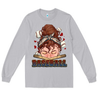 Moon Dust Messy bun Baseball Long Sleeve Tee - HowdyJamesFarm