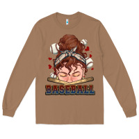 Toasted Coconut Messy bun Baseball Long Sleeve Tee - HowdyJamesFarm