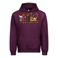 Mauve Wine christmas believe Urban Hoodie - BarkalooDesign