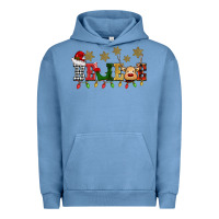 Pigment Pebble Blue christmas believe Urban Hoodie - BarkalooDesign