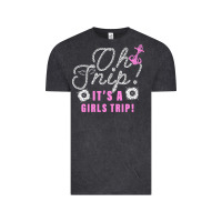 Vintage Black oh snip it's a girls trip for dark Vintage Tee - artisFamous