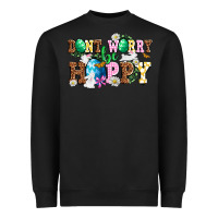 Black Easter Day Don't worry be hoppy Heavyweight Sweatshirt - OliviaCreatesArt