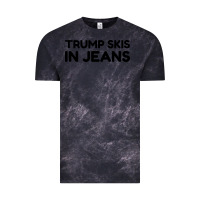 Cloud Black trump skis in jeans Vintage Tee - artisFamous