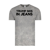 Cloud Rock trump skis in jeans Vintage Tee - artisFamous