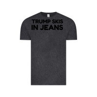 Vintage Black trump skis in jeans Vintage Tee - artisFamous