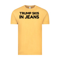 Vintage Mustard trump skis in jeans Vintage Tee - artisFamous