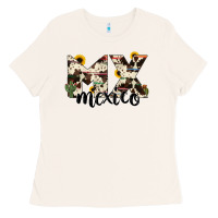 Mexico State Cowhide Serape Cactus Ladies Tee | Teevron