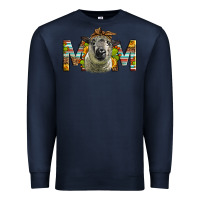 Navy hampshire sheep mom Mother's Day Premium Sweatshirt - LillyAllenDesigns