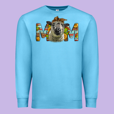 Hampshire Sheep Mom Mother's Day Premium Sweatshirt Designed By Lillyallendesigns