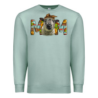Seafoam hampshire sheep mom Mother's Day Premium Sweatshirt - LillyAllenDesigns