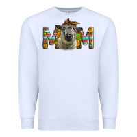 White hampshire sheep mom Mother's Day Premium Sweatshirt - LillyAllenDesigns