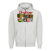 Dove Grey Christmas baking crew Zipper Hoodie - FaDigitalArtStudio