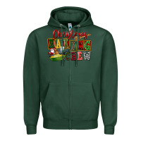 Sports Green Christmas baking crew Zipper Hoodie - FaDigitalArtStudio