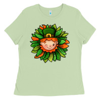 Matcha St. Patricks Sunflower With Dwarf Ladies Tee - BundleAndBundleShop