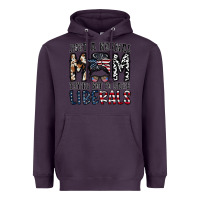 Plum just a regular mom trying not to raise liberals Heavyweight Hoodie - CowhideDigitalArt