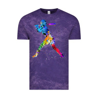 Cloud Purple girl's softball Vintage Tee - artisFamous