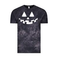 Cloud Black halloween jack o lantern (white) Vintage Tee - artisFamous