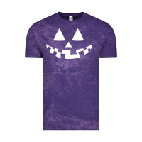 Cloud Purple halloween jack o lantern (white) Vintage Tee - artisFamous