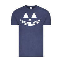 Vintage Denim halloween jack o lantern (white) Vintage Tee - artisFamous