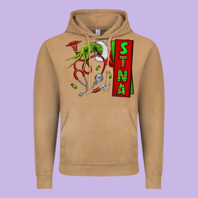 Christmas Character Vintage Hoodie Designed By Nancycooperartshop