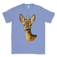 Colony Blue Red brocket Deer Head Classic Tee - LillyAllenDesigns