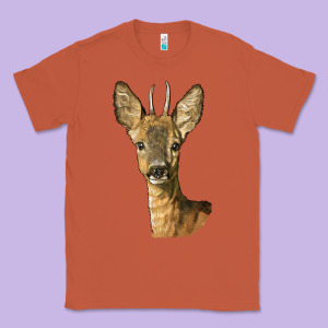 Red Brocket Deer Head Classic Tee Designed By Lillyallendesigns