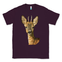 Plum Red brocket Deer Head Classic Tee - LillyAllenDesigns