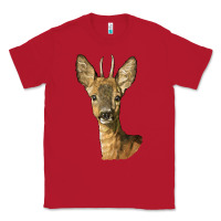 Red Red brocket Deer Head Classic Tee - LillyAllenDesigns