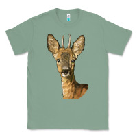 Sage Red brocket Deer Head Classic Tee - LillyAllenDesigns