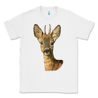 White Red brocket Deer Head Classic Tee - LillyAllenDesigns